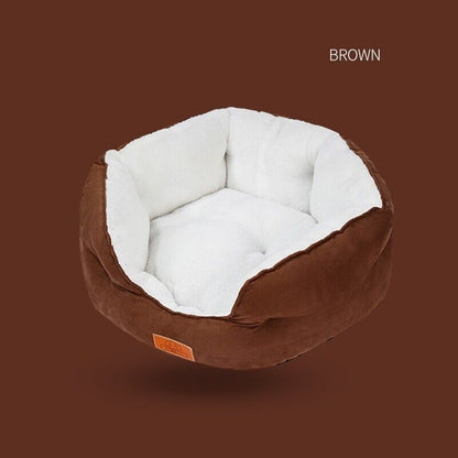 Dog Bed Cat Beds Soft Washable Fleece Puppy Cushion Warm Pet Basket Dog Bed
