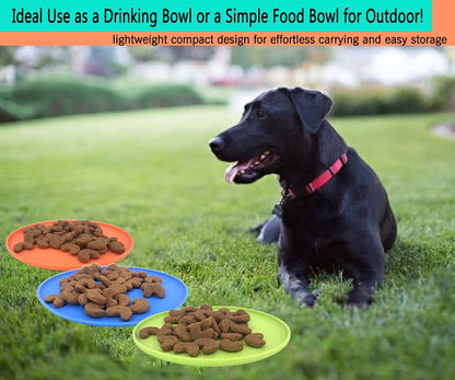 Dog Flying Disc, 3 Pack Dog Flyer Toys, Soft Rubber Interactive Lightweight Flying Disc Dog Toy for Small Large Dogs - Floats in Water & Safe on Teet