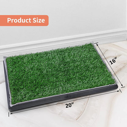 Dog Toilet Tray W/Dog Grass Pee Pad Artificial Grass Puppy Toilet Training