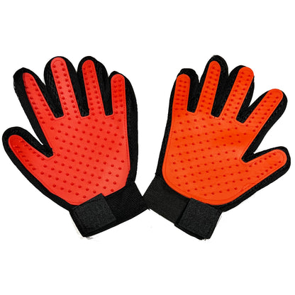 Pet Dog Cat Grooming Glove Deshedding Brush Fur Remover Mitt Left Right Hand
