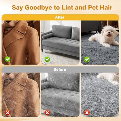 2Pcs Pet Hair Removal Gloves for Cats and Dogs.Reusable Electrostatic Pet Hair Removal Gloves.Pet Hair Removal Tool Suitable for Sofas, Bed Sheets, Clothing, and Car Seats.Hair Remover Glove