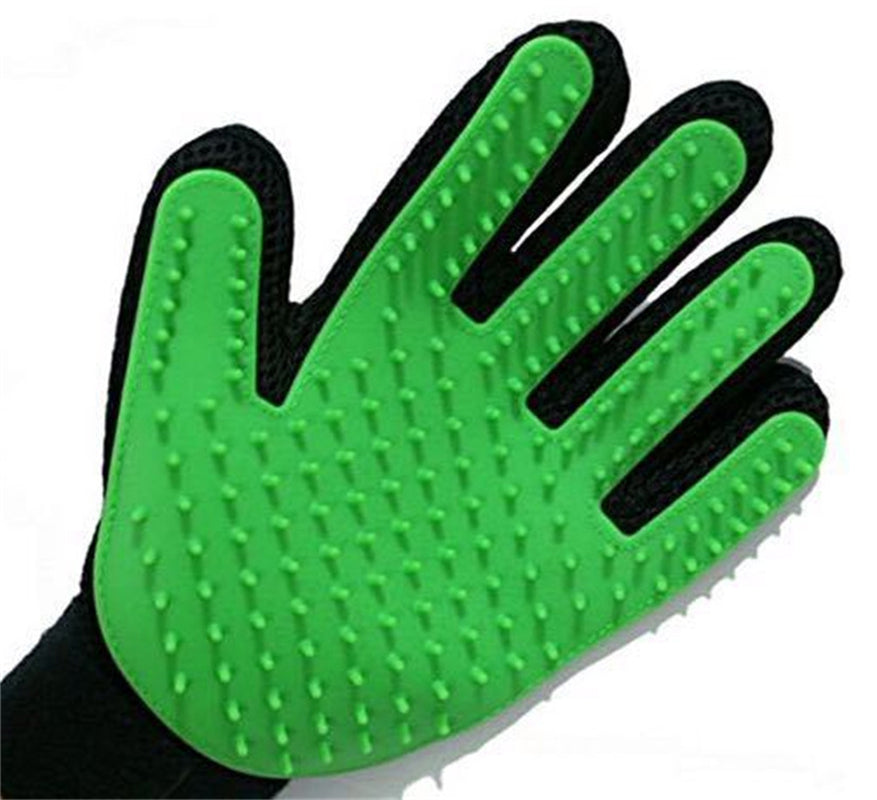 Pet Dog Cat Grooming Glove Deshedding Brush Fur Remover Mitt Left Right Hand
