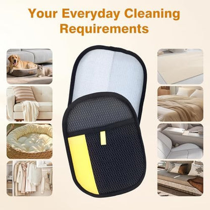 2Pcs Pet Hair Removal Gloves for Cats and Dogs.Reusable Electrostatic Pet Hair Removal Gloves.Pet Hair Removal Tool Suitable for Sofas, Bed Sheets, Clothing, and Car Seats.Hair Remover Glove
