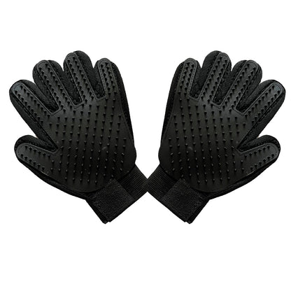 Pet Dog Cat Grooming Glove Deshedding Brush Fur Remover Mitt Left Right Hand